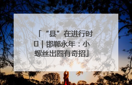 “县”在进行时⑬｜邯郸永年：小螺丝出圈有奇招
