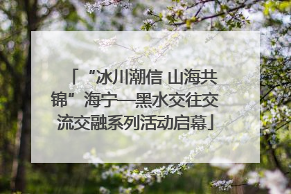 “冰川潮信 山海共锦”海宁—黑水交往交流交融系列活动启幕