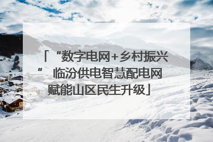 “数字电网+乡村振兴” 临汾供电智慧配电网赋能山区民生升级