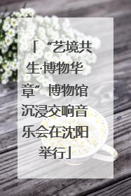 “艺境共生·博物华章”博物馆沉浸交响音乐会在沈阳举行