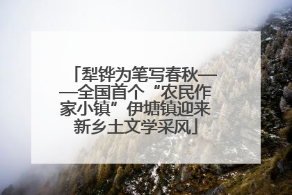 犁铧为笔写春秋——全国首个“农民作家小镇”伊塘镇迎来新乡土文学采风