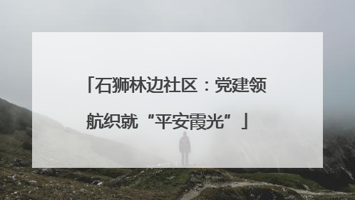 石狮林边社区：党建领航织就“平安霞光”