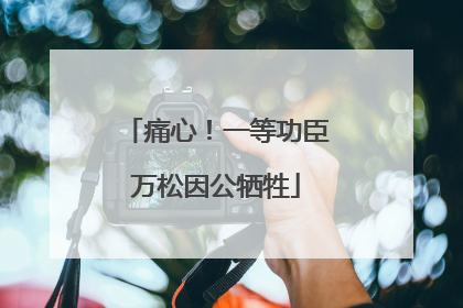 痛心！一等功臣万松因公牺牲