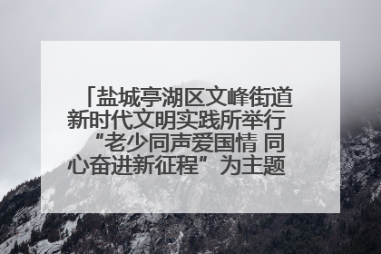 盐城亭湖区文峰街道新时代文明实践所举行“老少同声爱国情 同心奋进新征程”为主题的红色文化活动