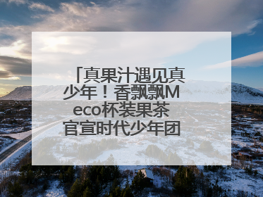 真果汁遇见真少年！香飘飘Meco杯装果茶官宣时代少年团为品牌代言人