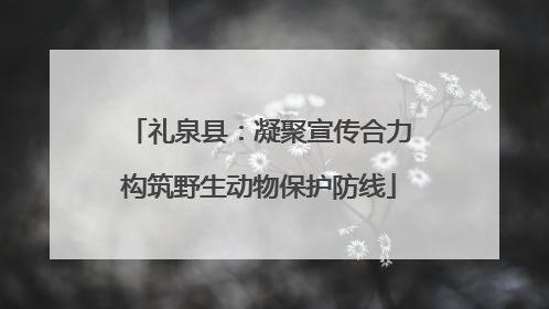 礼泉县：凝聚宣传合力构筑野生动物保护防线