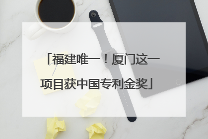 福建唯一！厦门这一项目获中国专利金奖