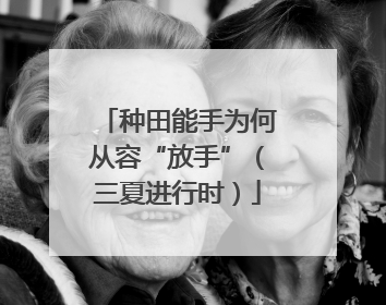 种田能手为何从容“放手”（三夏进行时）