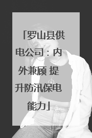 罗山县供电公司：内外兼顾 提升防汛保电能力