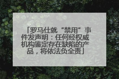罗马仕就“禁用”事件发声明：任何经权威机构鉴定存在缺陷的产品，将依法负全责