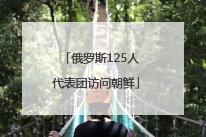 俄罗斯125人代表团访问朝鲜