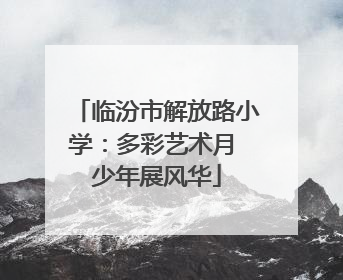 临汾市解放路小学：多彩艺术月 少年展风华