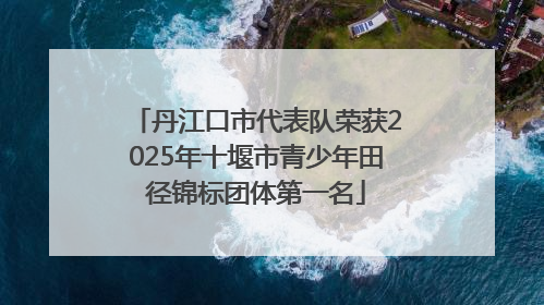丹江口市代表队荣获2025年十堰市青少年田径锦标团体第一名
