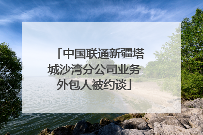 中国联通新疆塔城沙湾分公司业务外包人被约谈