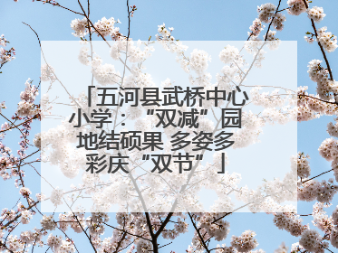五河县武桥中心小学：“双减”园地结硕果 多姿多彩庆“双节”