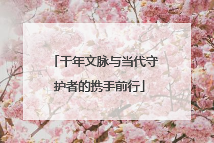 千年文脉与当代守护者的携手前行