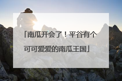 南瓜开会了！平谷有个可可爱爱的南瓜王国