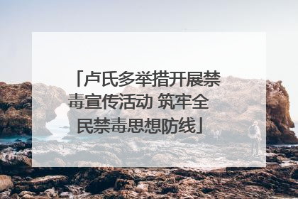 卢氏多举措开展禁毒宣传活动 筑牢全民禁毒思想防线