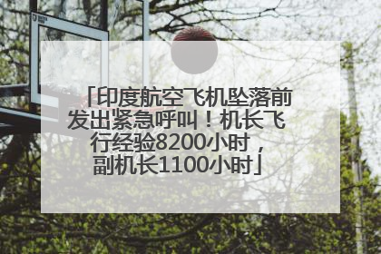印度航空飞机坠落前发出紧急呼叫！机长飞行经验8200小时，副机长1100小时
