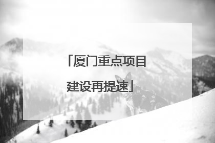 厦门重点项目建设再提速
