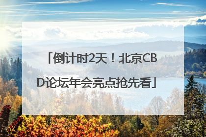 倒计时2天！北京CBD论坛年会亮点抢先看
