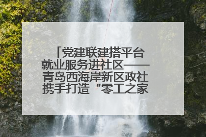党建联建搭平台 就业服务进社区——青岛西海岸新区政社携手打造“零工之家”就业服务新阵地