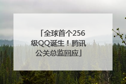 全球首个256级QQ诞生！腾讯公关总监回应