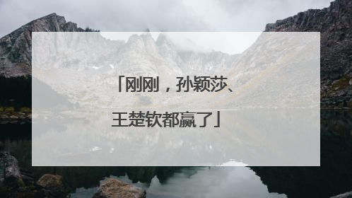刚刚，孙颖莎、王楚钦都赢了