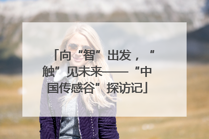 向“智”出发，“触”见未来——“中国传感谷”探访记