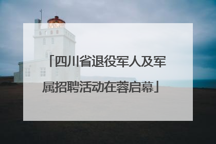 四川省退役军人及军属招聘活动在蓉启幕