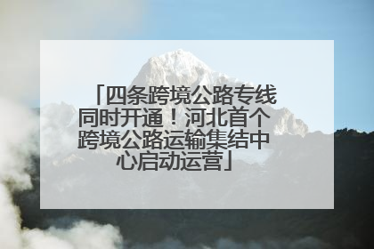 四条跨境公路专线同时开通！河北首个跨境公路运输集结中心启动运营