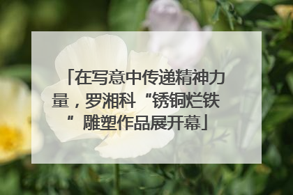 在写意中传递精神力量，罗湘科“锈铜烂铁”雕塑作品展开幕