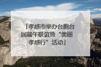 孝感市举办台胞台属端午联谊暨“美丽孝感行”活动