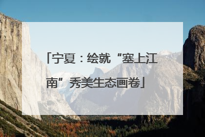 宁夏：绘就“塞上江南”秀美生态画卷