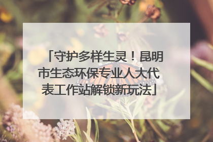 守护多样生灵！昆明市生态环保专业人大代表工作站解锁新玩法
