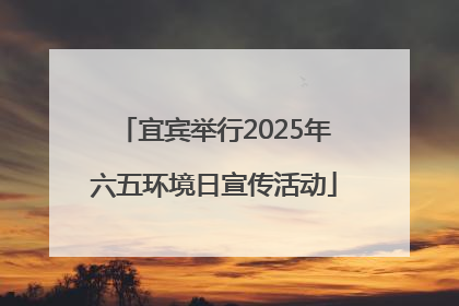 宜宾举行2025年六五环境日宣传活动
