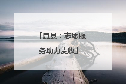 夏县：志愿服务助力麦收