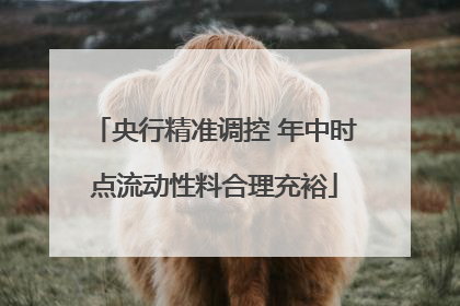 央行精准调控 年中时点流动性料合理充裕
