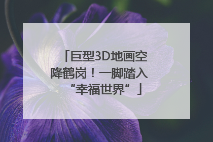 巨型3D地画空降鹤岗！一脚踏入“幸福世界”