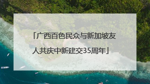 广西百色民众与新加坡友人共庆中新建交35周年