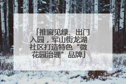 推窗见绿、出门入园，军山街龙湖社区打造特色“微花园治理”品牌