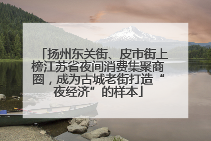 扬州东关街、皮市街上榜江苏省夜间消费集聚商圈，成为古城老街打造“夜经济”的样本