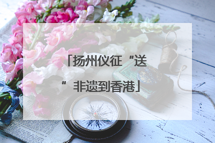 扬州仪征“送”非遗到香港