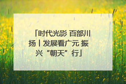 时代光影 百部川扬丨发展看广元 振兴“朝天”行