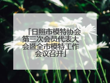 日照市模特协会第三次会员代表大会暨全市模特工作会议召开