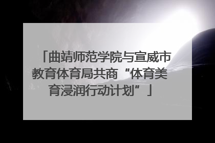 曲靖师范学院与宣威市教育体育局共商“体育美育浸润行动计划”
