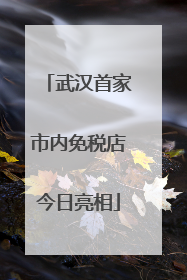 武汉首家市内免税店今日亮相