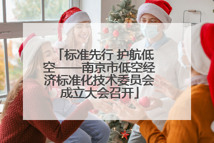 标准先行 护航低空——南京市低空经济标准化技术委员会成立大会召开