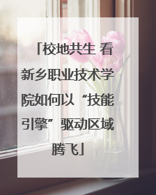 校地共生 看新乡职业技术学院如何以“技能引擎”驱动区域腾飞