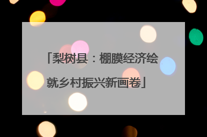 梨树县：棚膜经济绘就乡村振兴新画卷